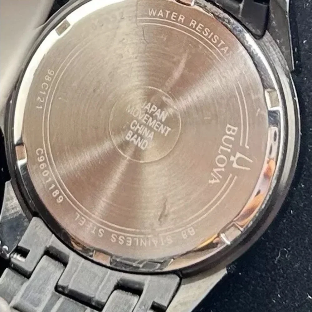 Bulova Black Chronograph Watch